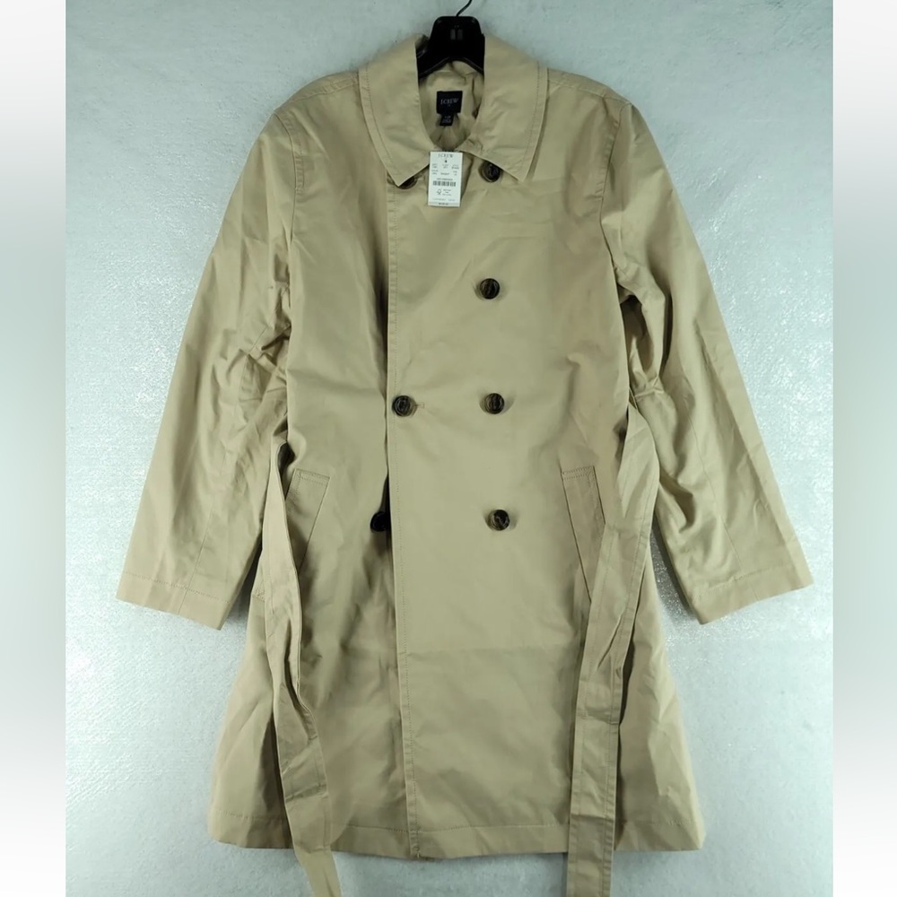 TAGS REMOVED J. Crew Factory Women’s Trench Coat - Light Khaki Size 10-